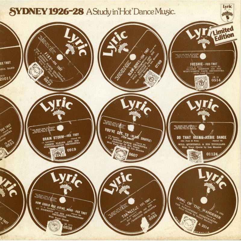 Various – Sydney 1926-28 – A Study In ‘Hot’ Dance Music – LP, Comp – Near Mint (NM or M-)
