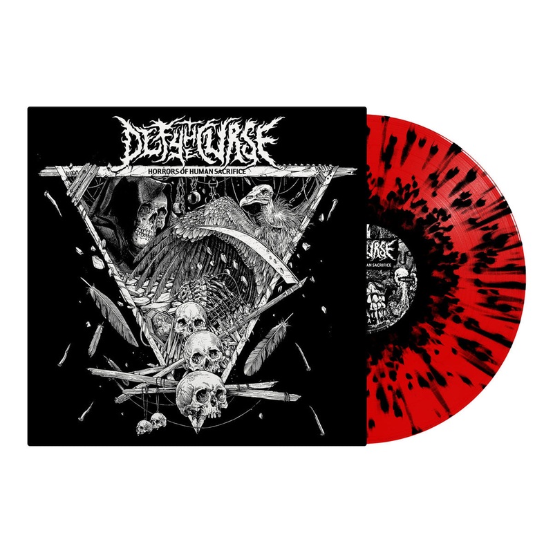 DEFY THE CURSE – Horrors Of Human Sacrifice LP (Transparent Red/Black Splatter Vinyl)