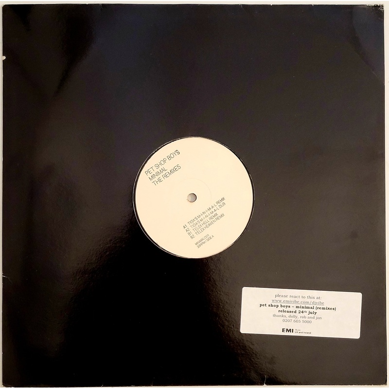 Pet Shop Boys – Minimal (The Remixes) 12 Single (Promo)