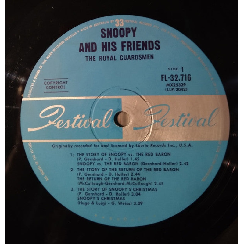 The Royal Guardsmen – Snoopy And His Friends The Royal Guardsmen – LP, Album, Mono – Very Good (VG)