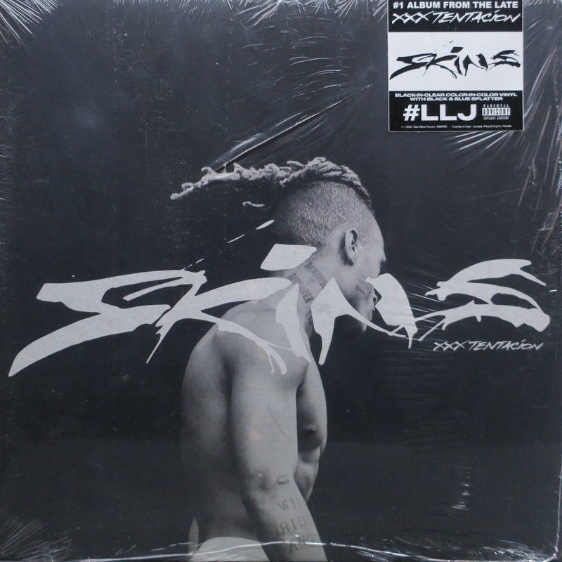 XXXTENTACION ‘Skins’ CLEAR/BLACK/BLUE SPLATTER Vinyl LP