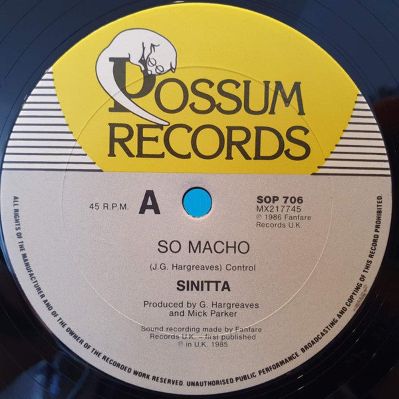 Sinitta – So Macho – 12 – Very Good Plus (VG+)