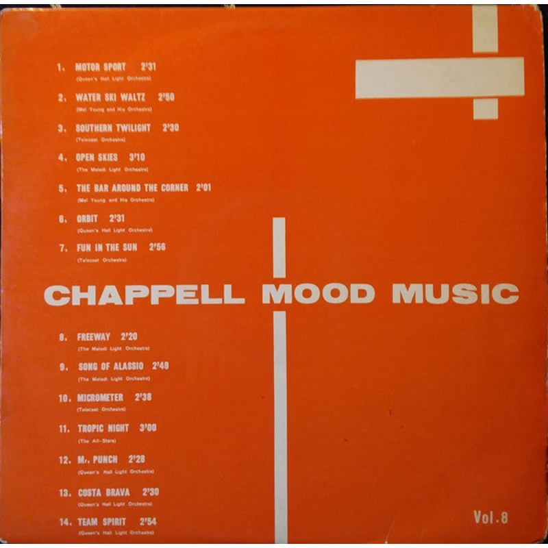 Various – Chappell Mood Music Vol. 8 – LP, Album, Mono – Very Good Plus (VG+)