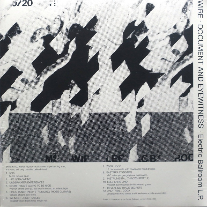WIRE ‘Document And Eyewitness’ Vinyl LP (1981 Post-Punk)