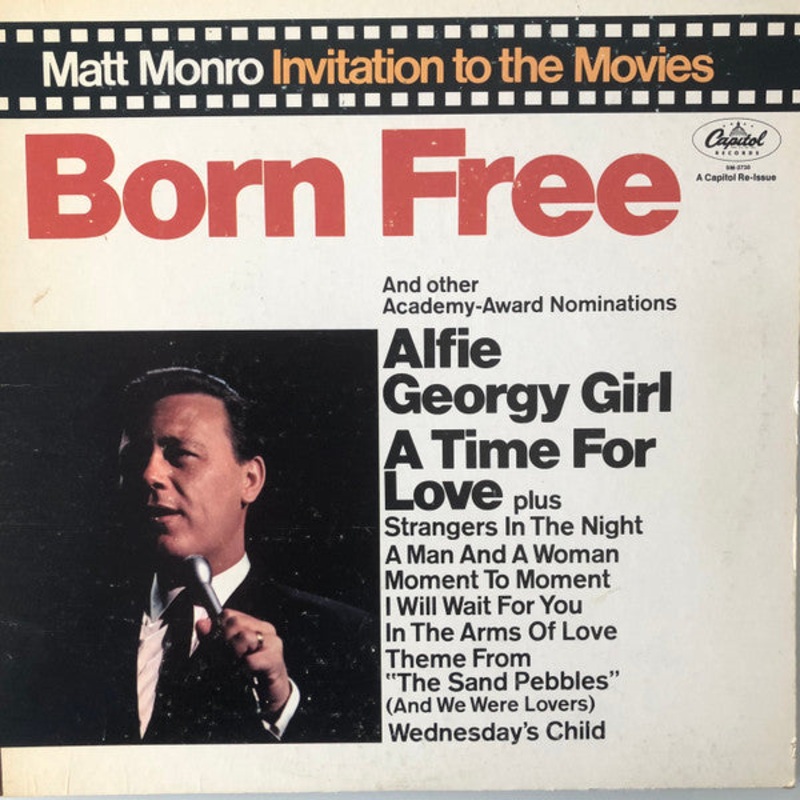 Matt Monro – Born Free (Invitation To The Movies) – LP, Album – Mint (M)