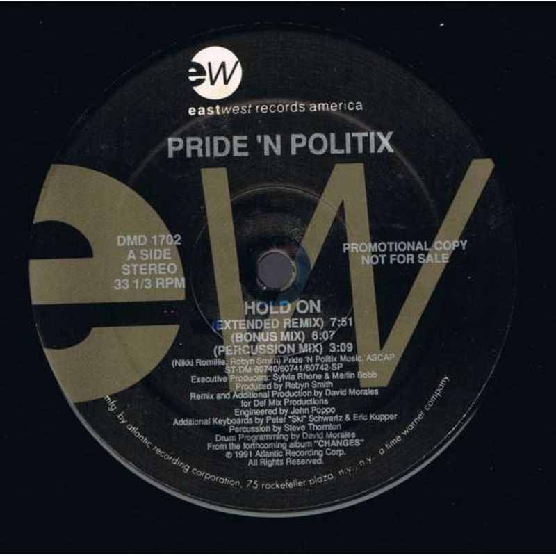 Pride ‘N Politix – Hold On – 12, Pro – Near Mint (NM or M-)