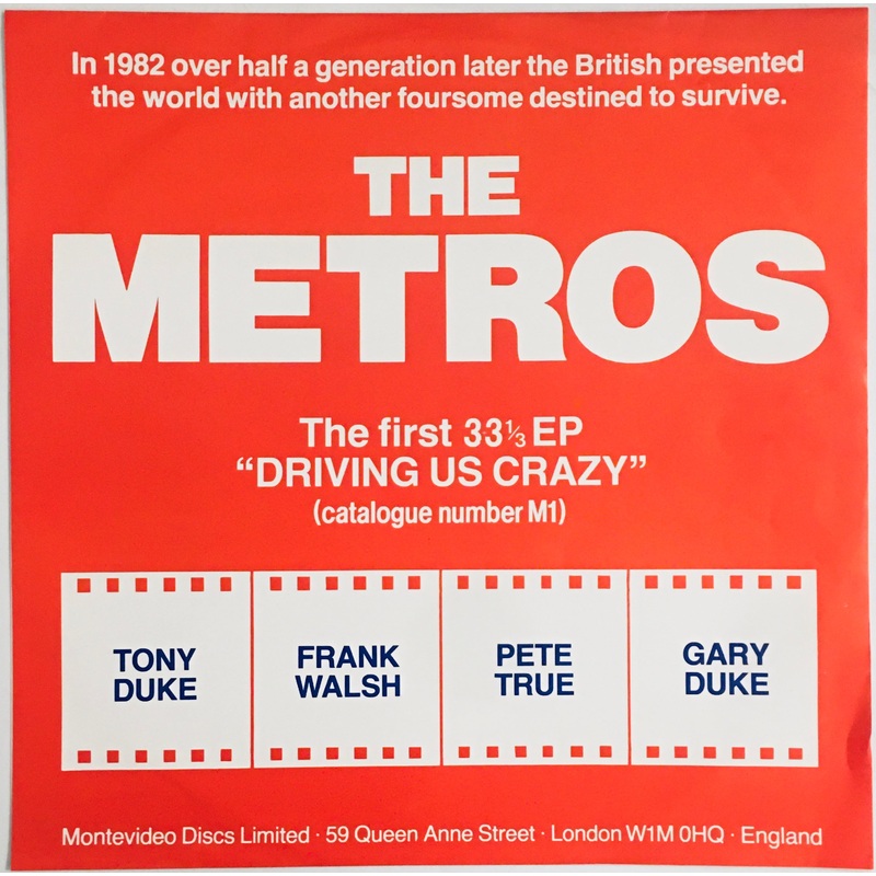 The Metros – Driving Us Crazy (The First 33 1/3 EP) 12 Single Ep