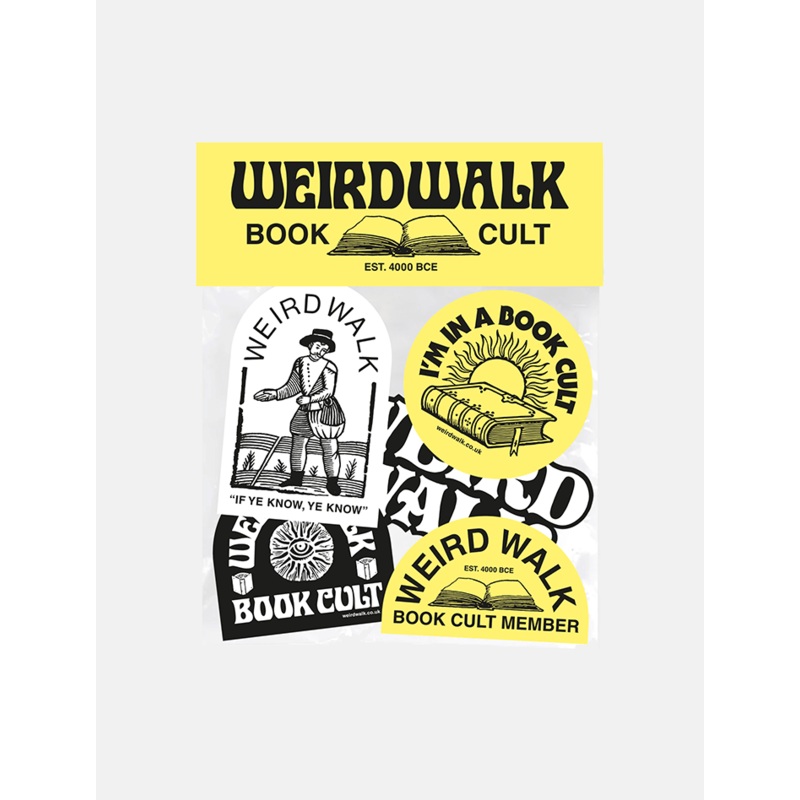 Weird Walk Book Cult Sticker Pack