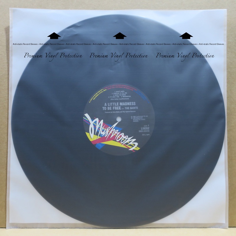 12 Inner Sleeves Anti-static Poly: 3-Ply with Rice Paper (Similar to MOFI)