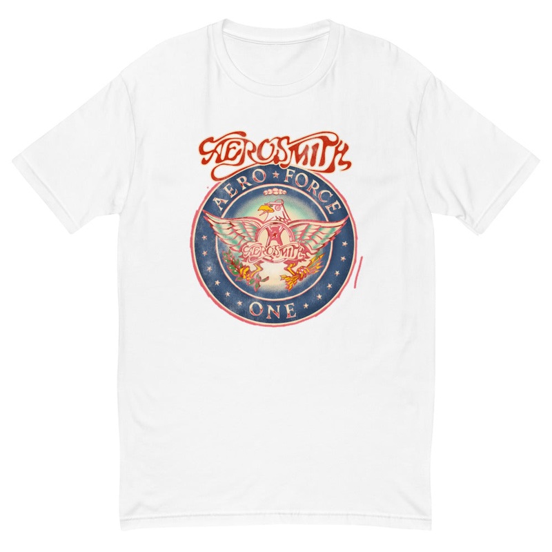 Aerosmith Aero Force One White Tee