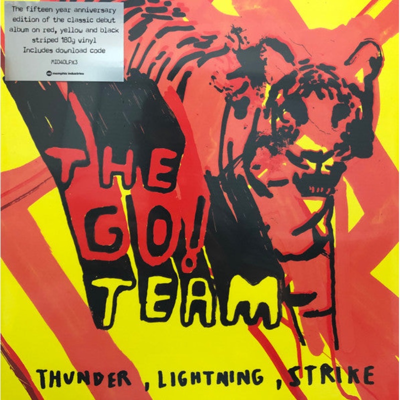 The Go! Team – Thunder, Lightning, Strike Lp (Ltd (300) Red/Yellow & Black Stripes)
