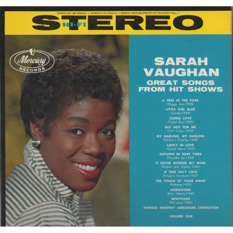 Sarah Vaughan – Great Songs From Hit Shows, Vol. 1 – LP – Near Mint (NM or M-)