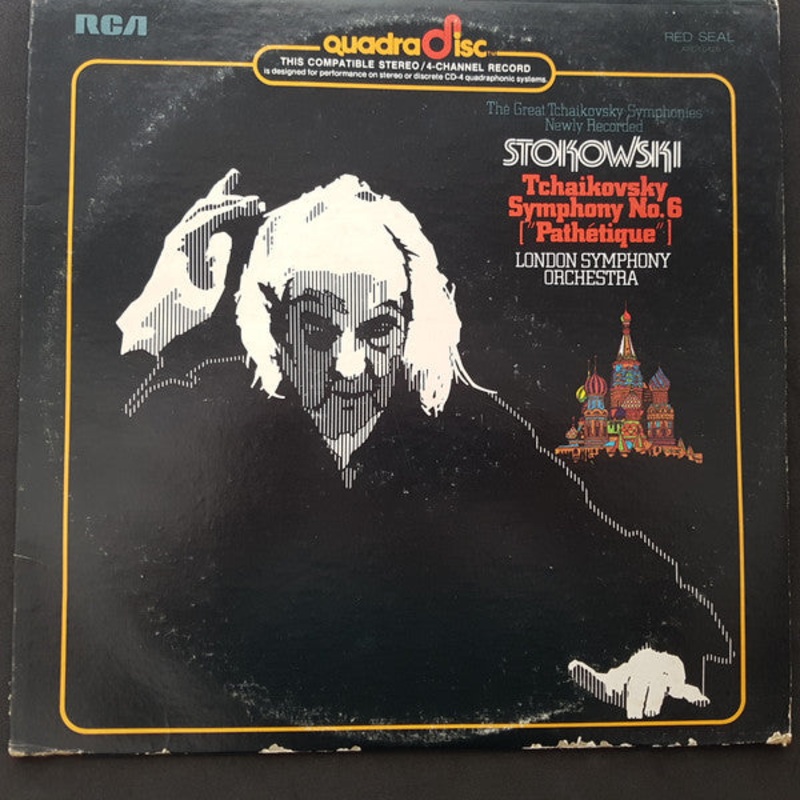 Pyotr Ilyich Tchaikovsky – Leopold Stokowski, London Symphony Orchestra – Symphony No. 6 In B Minor Op. 74, Pathetique – LP, Album, Quad – Near Mint (NM or M-)