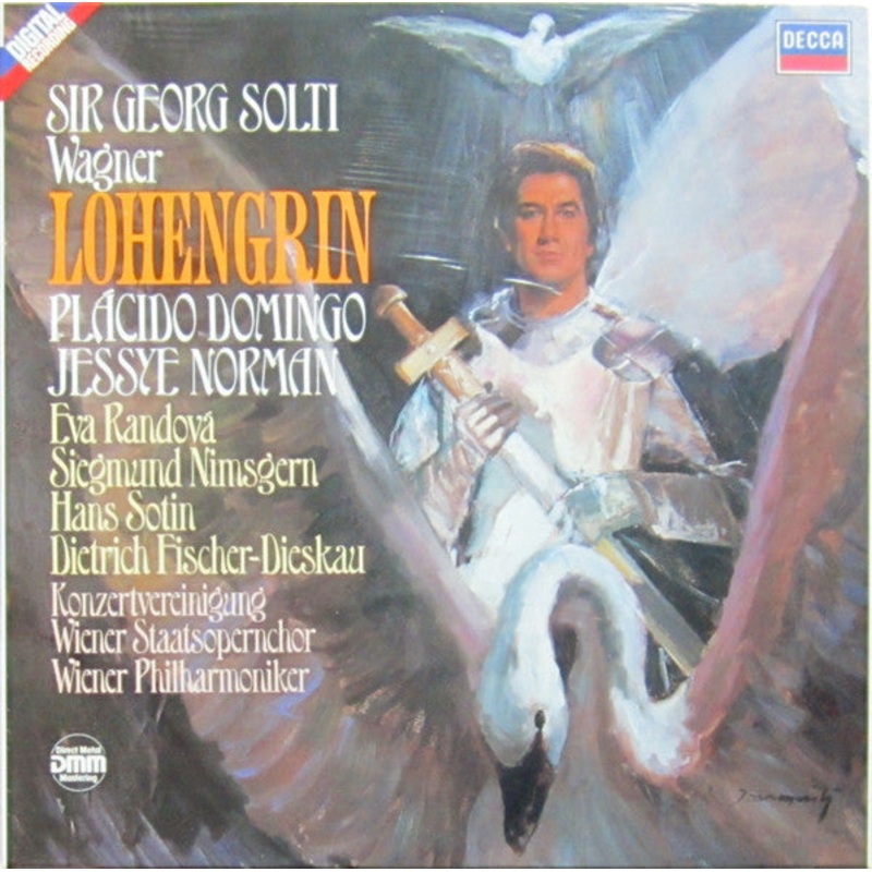 Richard Wagner – Georg Solti, Placido Domingo, Jessye Norman – Lohengrin – 4xLP + Box – Near Mint (NM or M-)