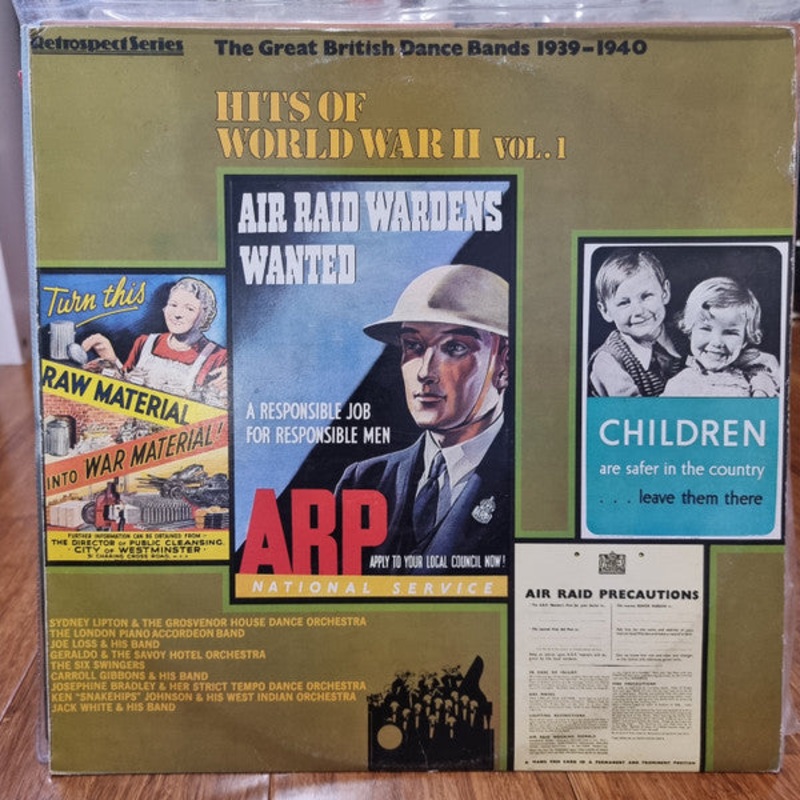 Various – Hits Of World War II Vol. 1 – The Great British Dance Bands 1939-1945 – Hits Of World War II – LP, Comp – Near Mint (NM or M-)