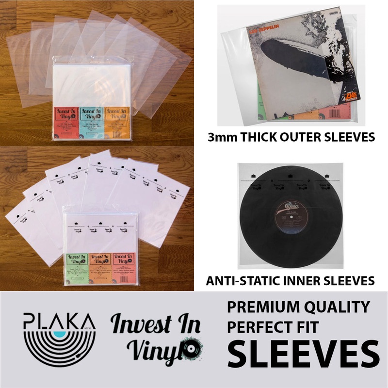 Vinyl Record Sleeve – Package 3: 50pcs Outer & 50pcs Inner Sleeves Combo