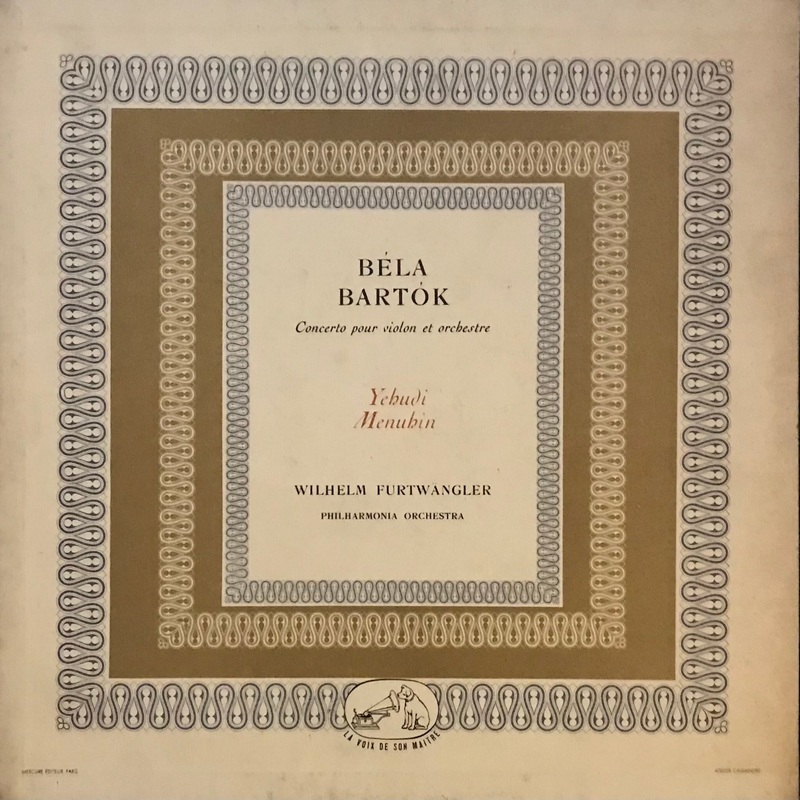 Bla Bartok Concerto Pour Violin Et  Orchestre