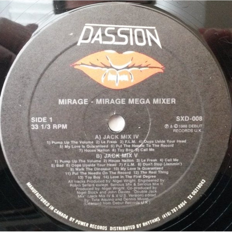 Mirage  – Mirage Mega Mixer – 12, Maxi – Very Good Plus (VG+)