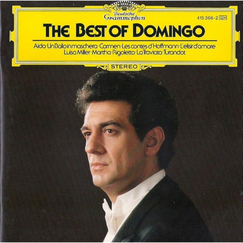 Placido Domingo  The Best Of Domingo – Arias From Aida, Un Ballo In Maschera, Carmen, Les Contes D’Hoffmann, L’Elisir D’Amore, Luisa Miller, Martha, Rigoletto, La Traviata, Turandot. – USED CD